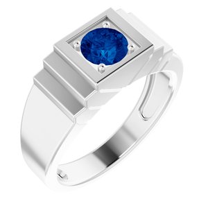 Geometric Solitaire Ring