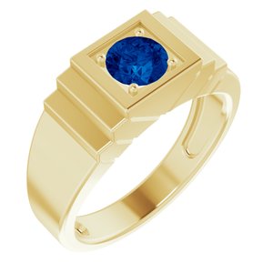 Geometric Solitaire Ring