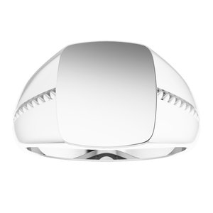 Rectangle Signet Ring (Style 9845)