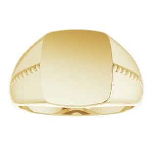 Rectangle Signet Ring (Style 9845)