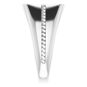 Rectangle Signet Ring (Style 9845)