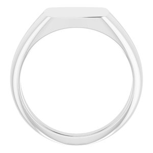 Rectangle Signet Ring (Style 9845)
