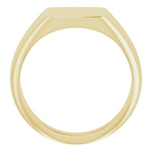 Rectangle Signet Ring (Style 9845)