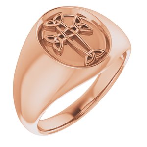 Celtic-Inspired Cross Ring