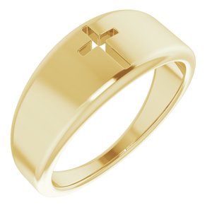 Pierced Cross Ring