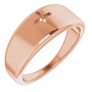 Pierced Cross Ring