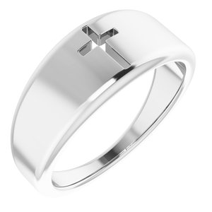Pierced Cross Ring