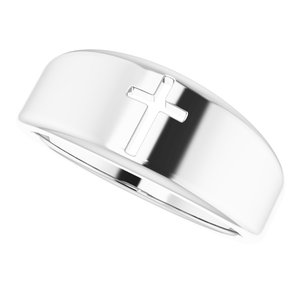 Pierced Cross Ring