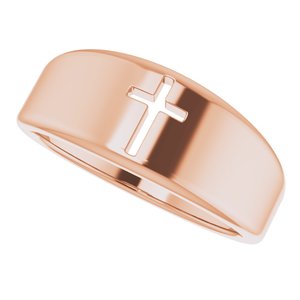 Pierced Cross Ring