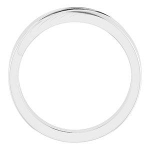 Grooved Accented Ring