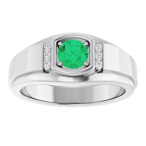 Accented Stepped-Edge Ring