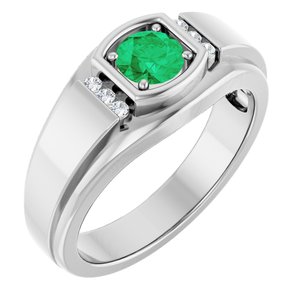 Accented Stepped-Edge Ring