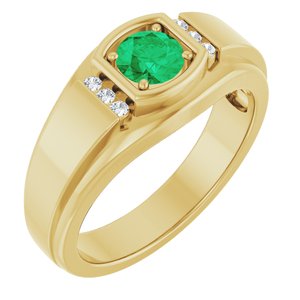 Accented Stepped-Edge Ring