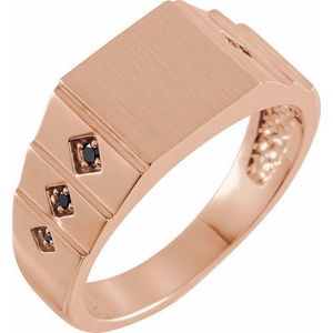 Geometric Signet Ring (Style 9864)