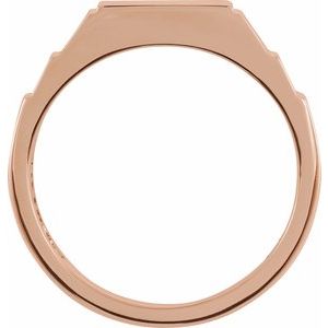 Geometric Signet Ring (Style 9864)