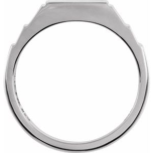 Geometric Signet Ring (Style 9864)
