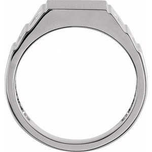 Geometric Signet Ring (Style 9864)