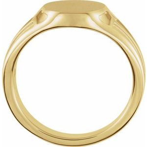 Geometric Signet Ring (Style 9865)