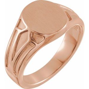 Geometric Signet Ring (Style 9865)
