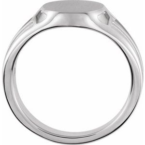 Geometric Signet Ring (Style 9865)