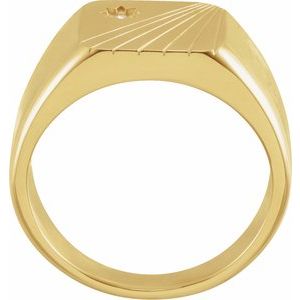 Rectangle Signet Ring (Style 9872)