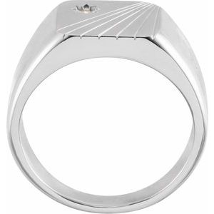 Rectangle Signet Ring (Style 9872)