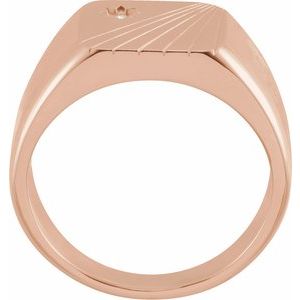 Rectangle Signet Ring (Style 9872)