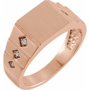 Geometric Signet Ring (Style 9864)