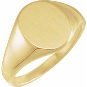 Oval Signet Ring (Style 9463)