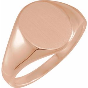 Oval Signet Ring (Style 9463)