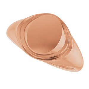Engravable Oval Signet Ring