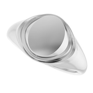 Engravable Oval Signet Ring