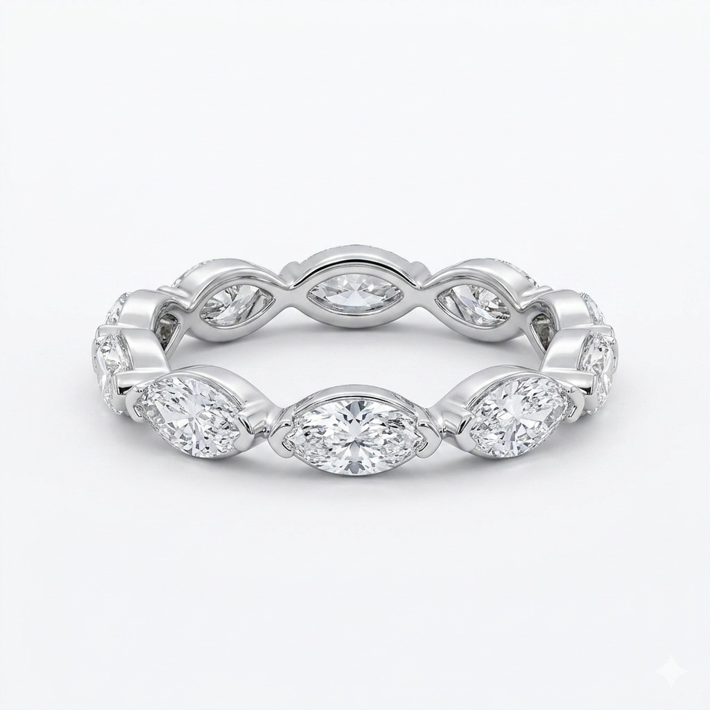 Marquise Lab-grown Diamond Eternity Band