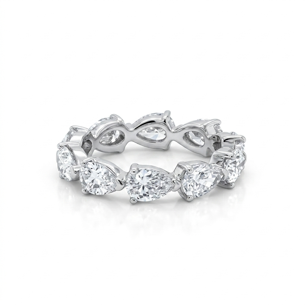 Pear Shape Lab-grown Diamond Eternity Band