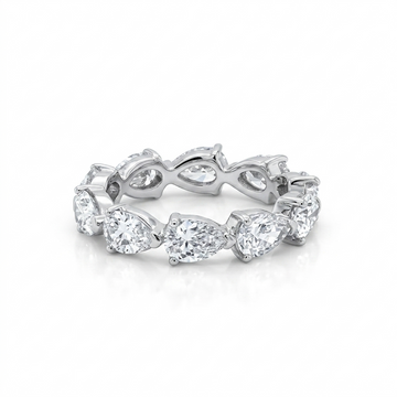 Pear Shape Lab-grown Diamond Eternity Band