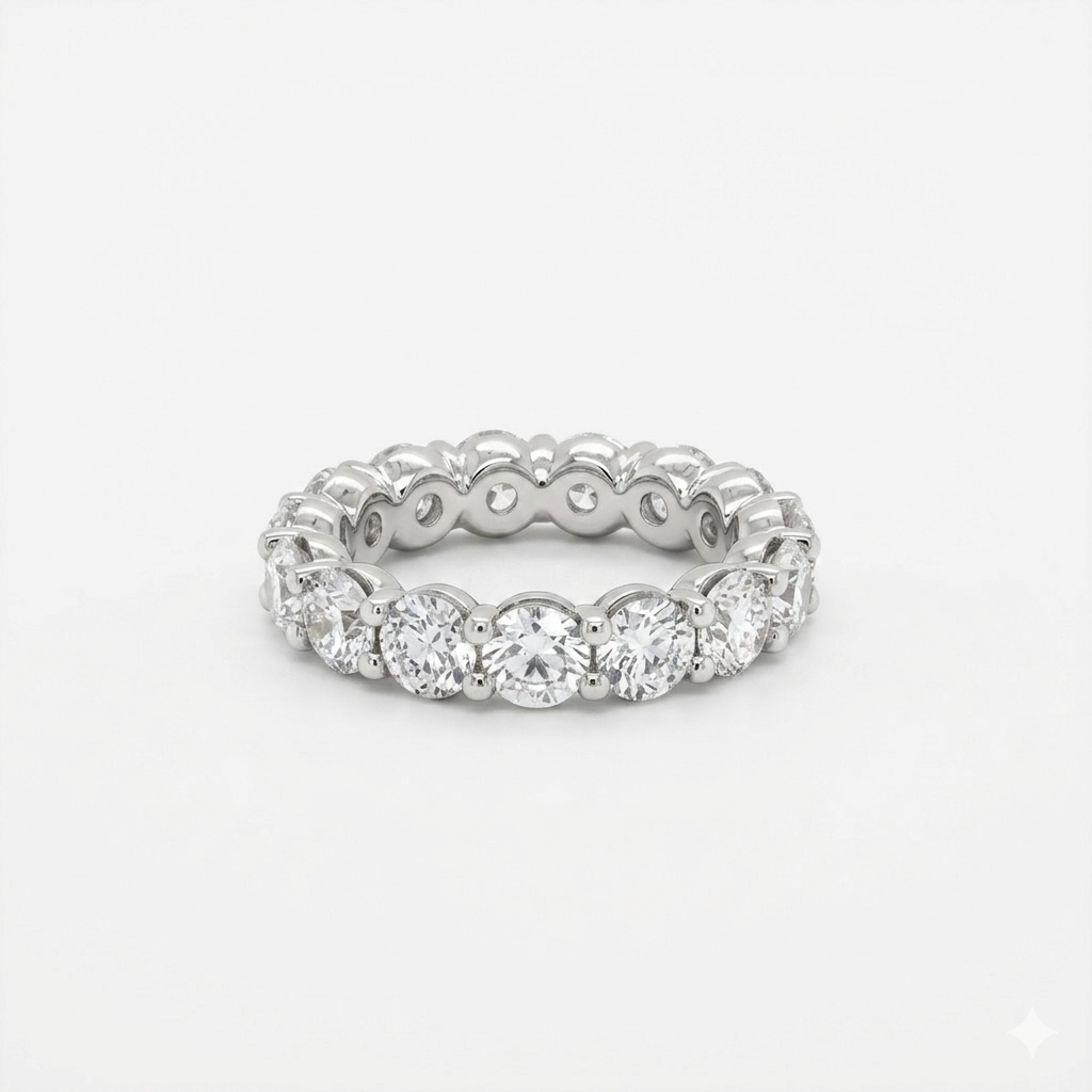 Round Lab-grown Diamond Eternity Band