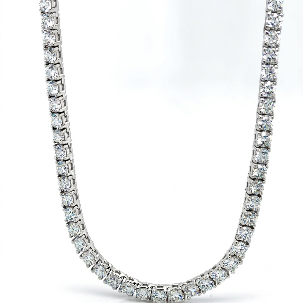 Lab-grown Diamond Tennis Necklace