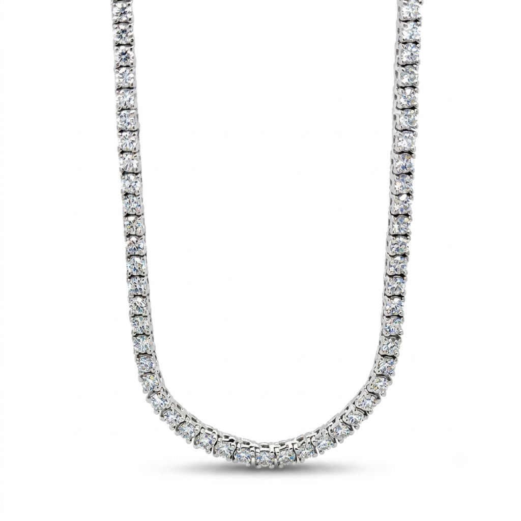 Lab-grown Diamond Tennis Necklace